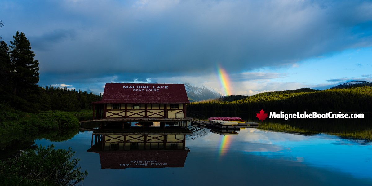 Maligne Lake Boat Cruise July 2024 Evening Photos