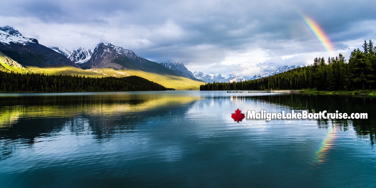 Maligne Lake Boat Cruise July 2024 Evening Photos